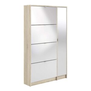 Shoes! Shoe cabinet 4+1 door - oak and mirror