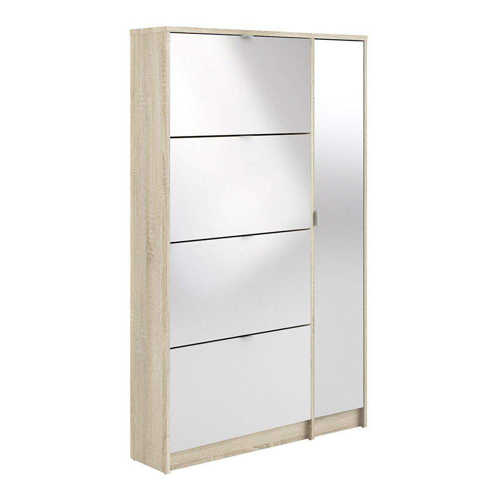 Shoes! Shoe cabinet 4+1 door - oak and mirror