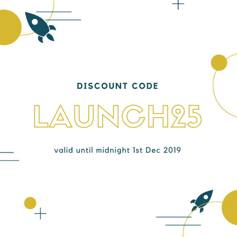 launch25 discount code
