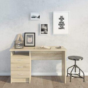 Function_Plus_80134-AKAK_v01 Function Plus Desk 3 Drawers in Oak