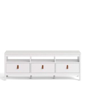 Barcelona Tv-unit 3 drawers in White