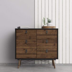 Ry Dark Chest of 6 Drawers
