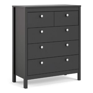 Madrid 3+2 Drawers - Black