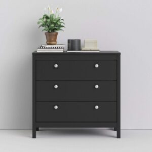 Madrid 3 Drawers- Black