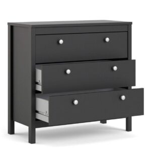 Madrid 3 Drawers- Black