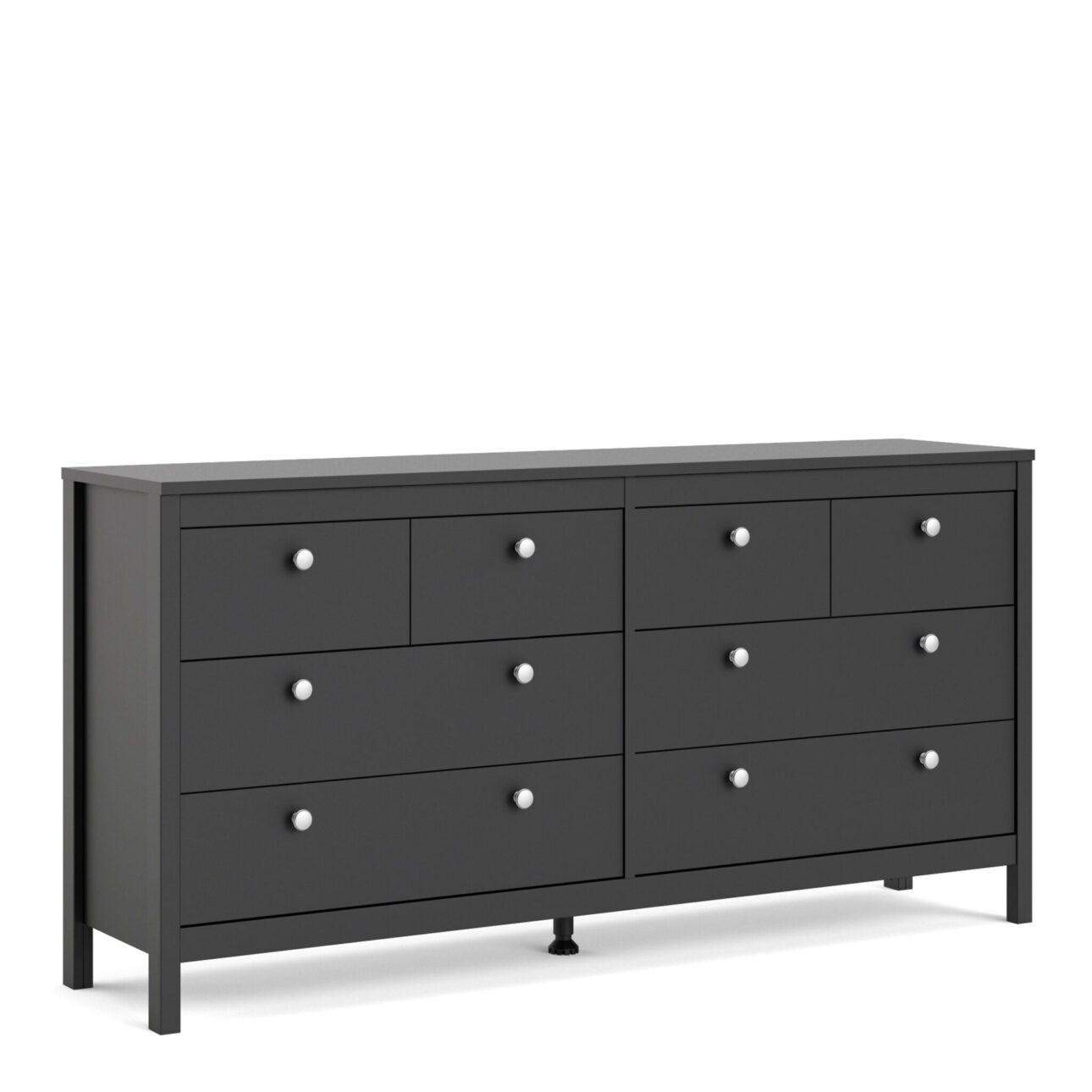 Madrid 4+4 Drawers - Black