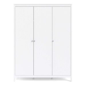 Madrid 3 Door Wardrobe - White