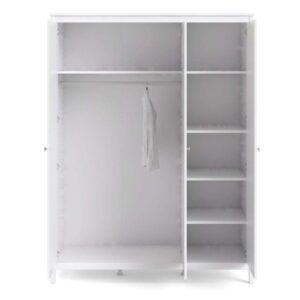 Madrid 3 Door Wardrobe - White