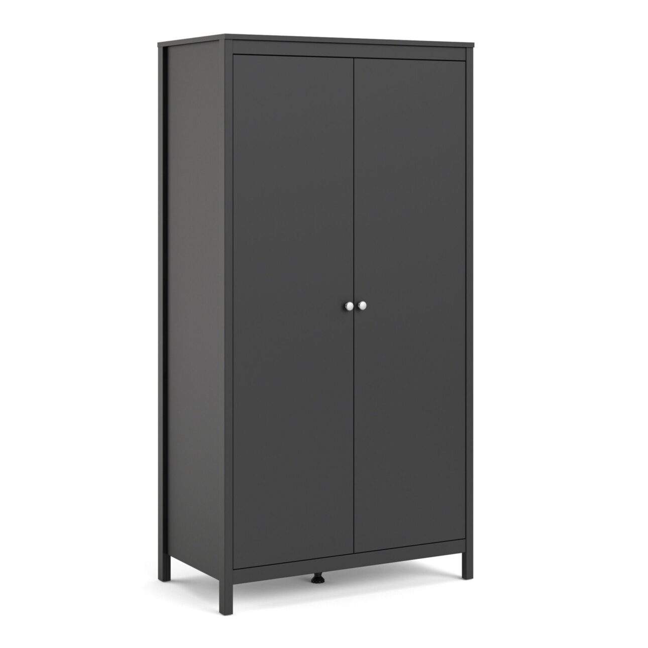 Madrid 2 Door Wardrobe - Black