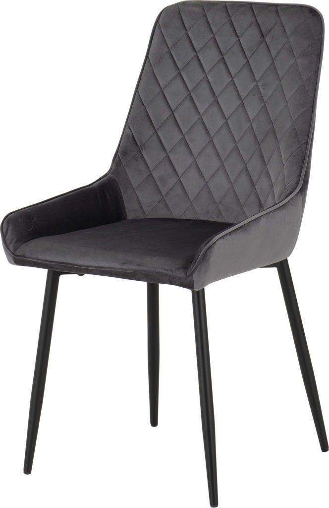 Avery Chair - Grey Velvet (Pair)