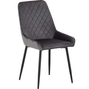 Avery Chair - Grey Velvet (Pair)