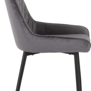 Avery Chair - Grey Velvet (Pair)