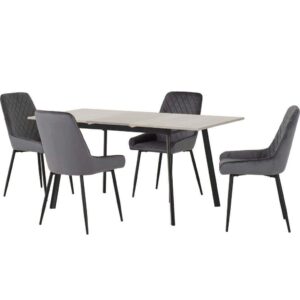 Avery dining set - Grey