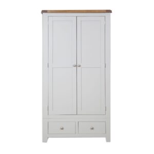 Melbourne French Grey Double Wardrobe