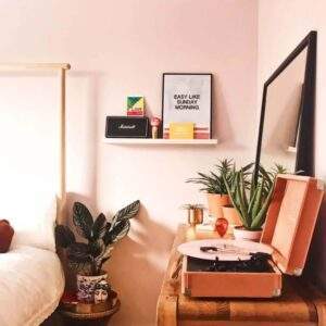 Bedroom painted with Earthborn Cupcake