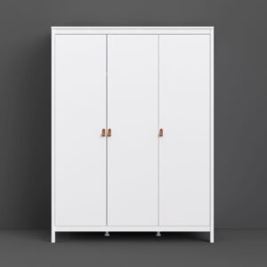 Barcelona 3 Door Wardrobe - White