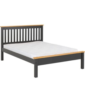 Monaco Grey King Size Low Foot Bed Frame
