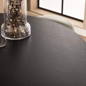 Roxby Round Dining Table Black detail