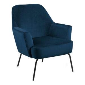 Melissa Blue Velvet Armchair