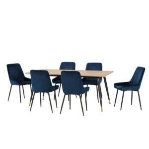 Large Hamilton Dining Table with Avery chairs