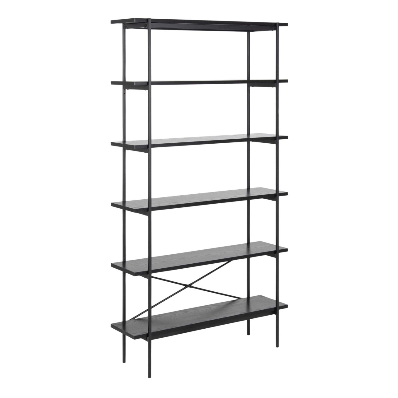 Angus Black Bookcase
