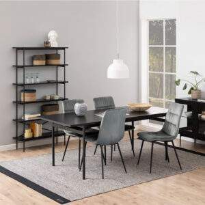 Angus Black Bookcase