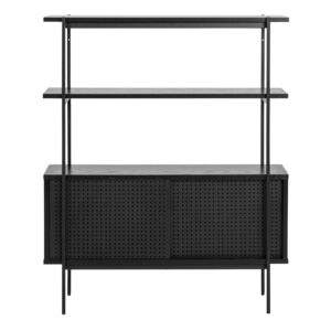 Angus Black Small Bookcase