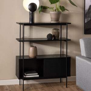 90A0000090918_9 Angus Black Small Bookcase