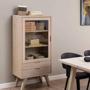 A-Line White Oak Display Cabinet