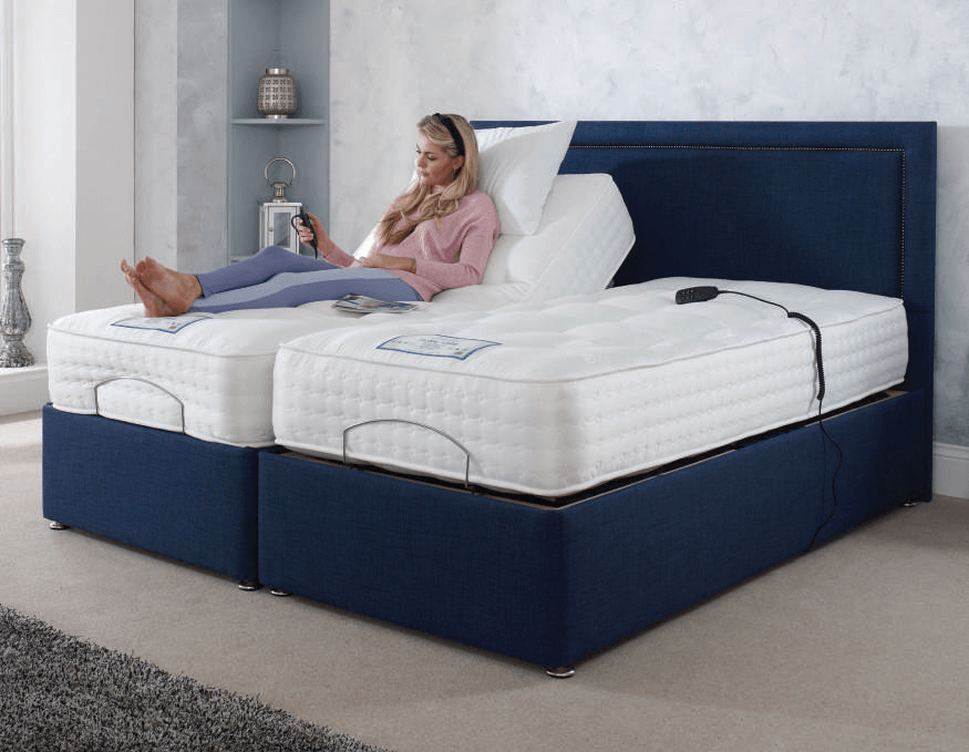 2 part double adjustable bed