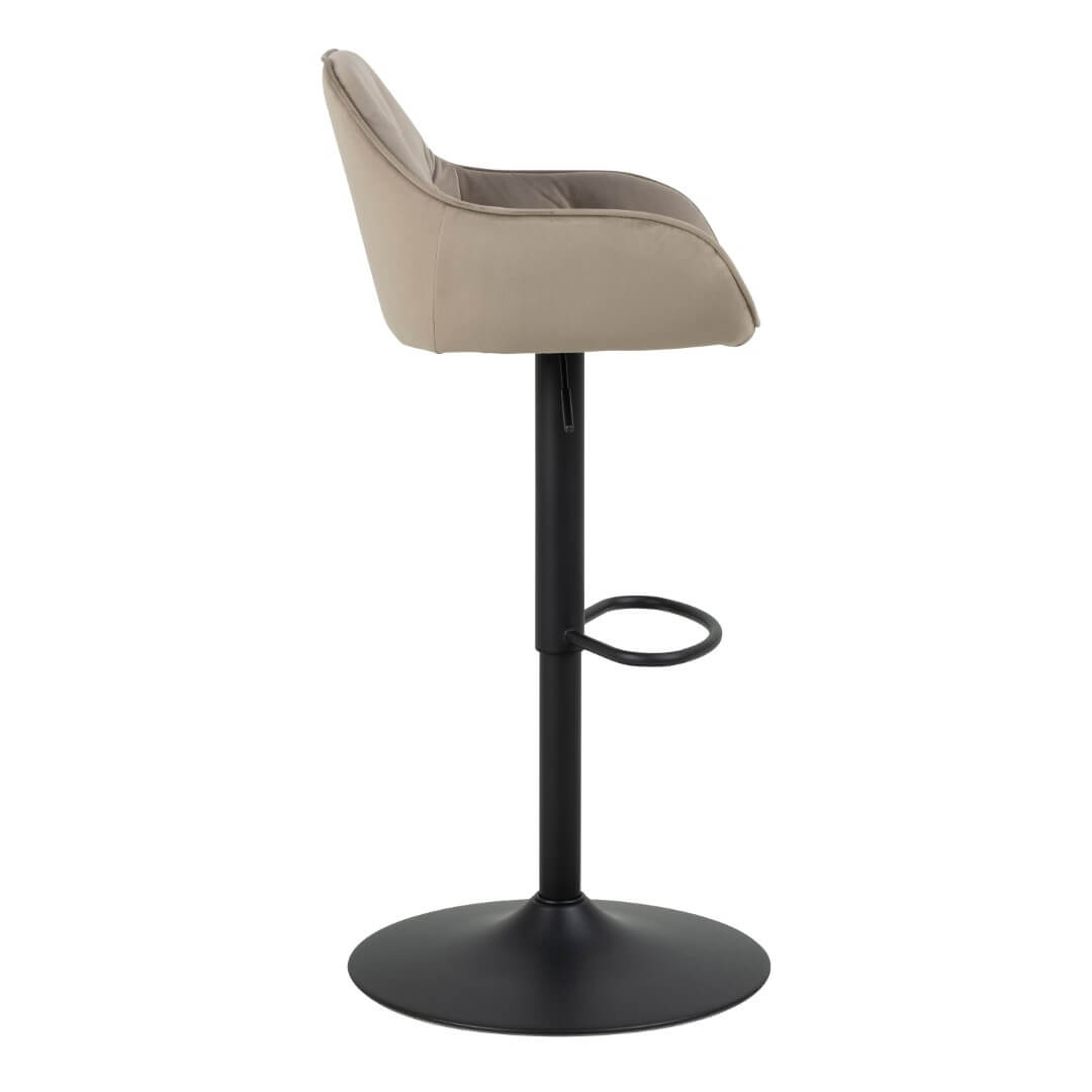 Brooke Beige Swivel Bar Stool - Pair