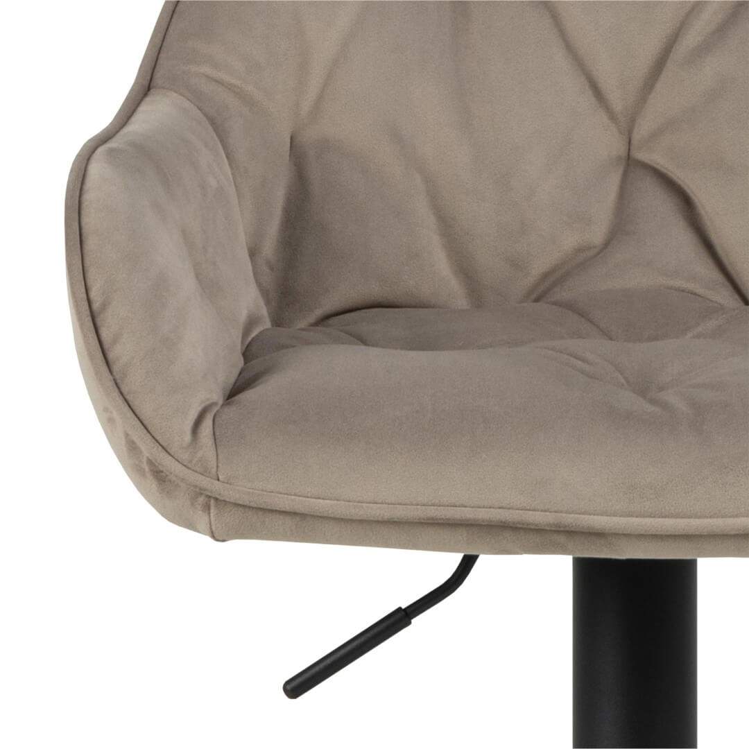 Brooke Beige Swivel Bar Stool - Pair