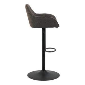 Brooke Taupe Swivel Bar Stool - Pair