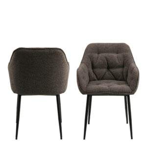 Brooke Taupe Dining Armchair - Pair