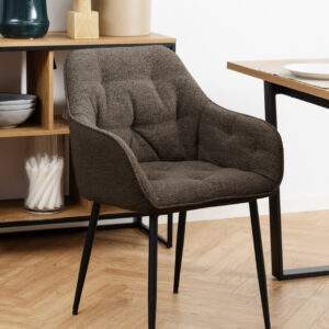 Brooke Taupe Dining Armchair - Pair