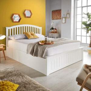 (2) GRAYSON WOODEN BED The Grayson Ottoman bed