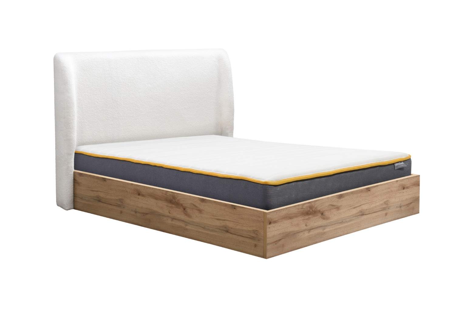 Halfden Double Ottoman Bed - White
