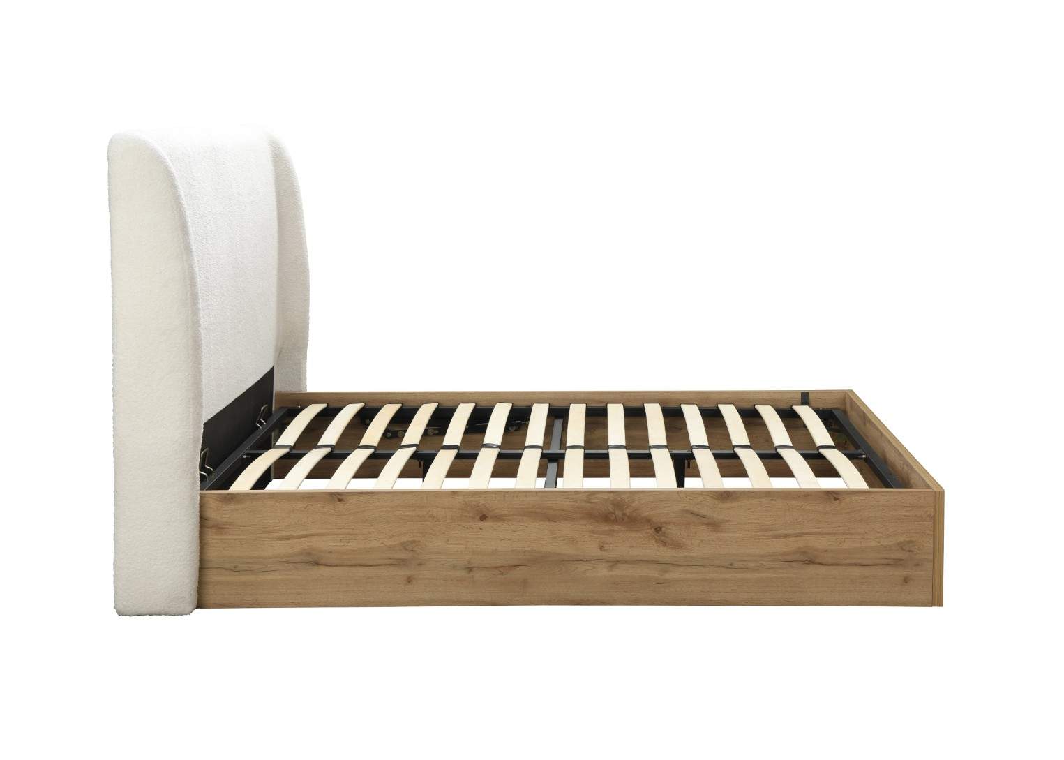 Halfden Double Ottoman Bed - White