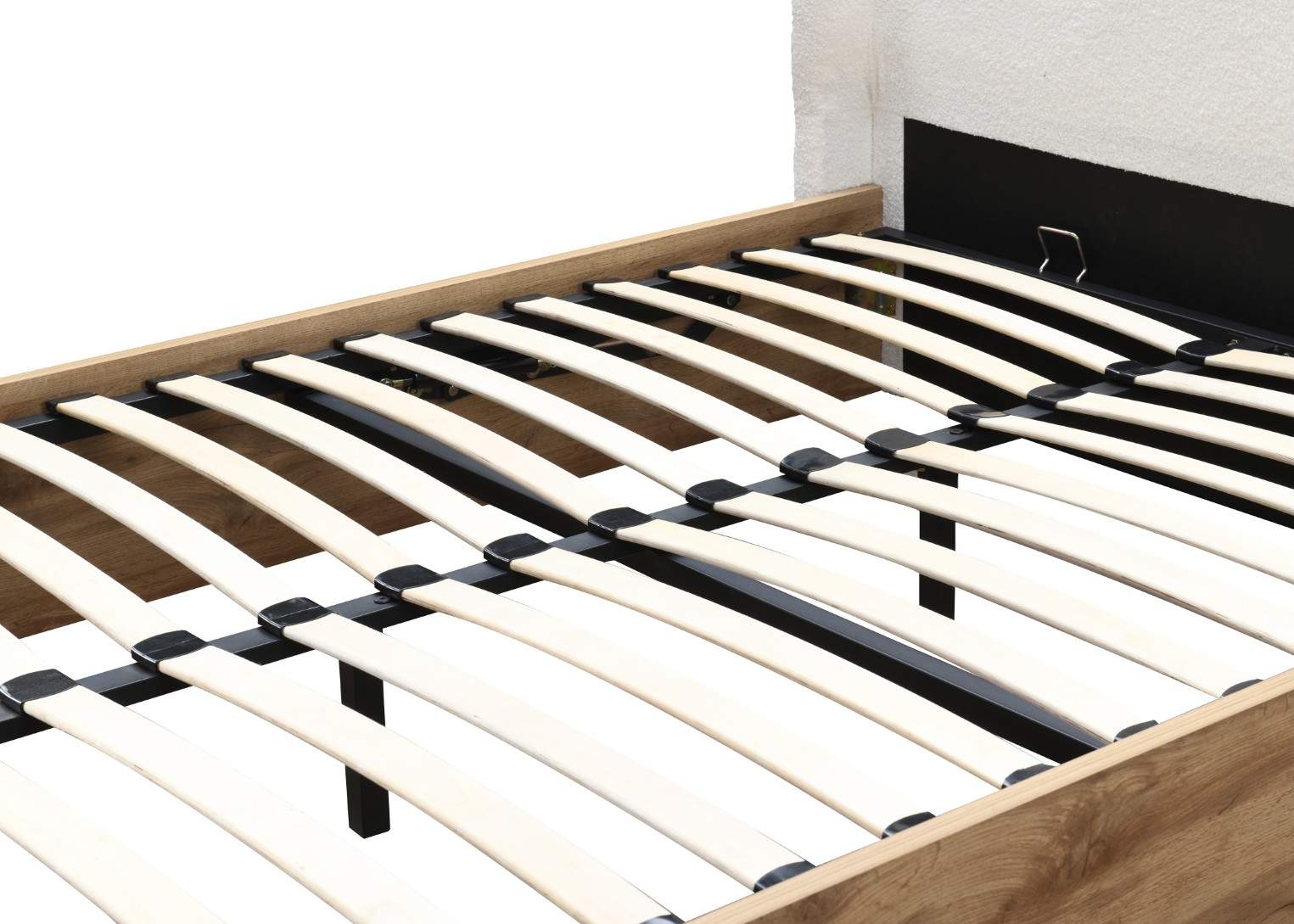 Halfden Double Ottoman Bed - White