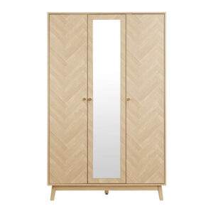 Herringford 3 Door Wardrobe With Mirror