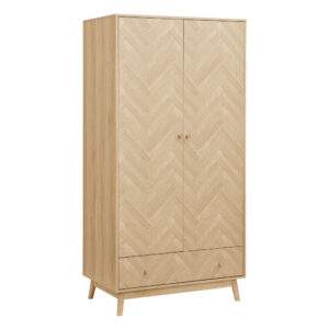 Herringford 2 Door 1 Drawer Wardrobe