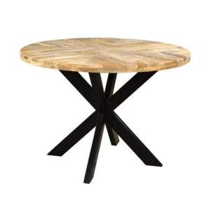 Sunburst circular dining table
