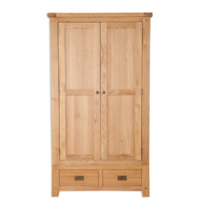 Melbourne natural oak double wardrobe
