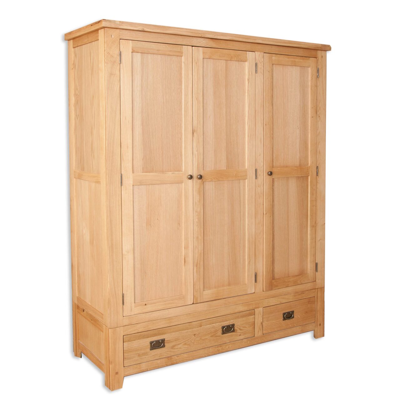 Melbourne natural oak triple wardrobe