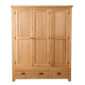 Melbourne natural oak triple wardrobe