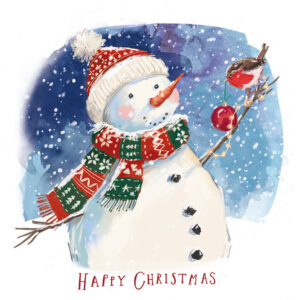 Jolly Snowman Twin Pack - Ashgate Christmas cards