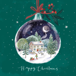 moonlit cottage Miniature Village - Ashgate Christmas cards