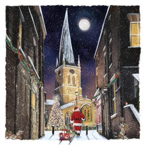 Moonlit Spire - Ashgate Christmas cards