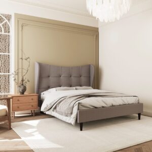 Verona double bed frame - Brown